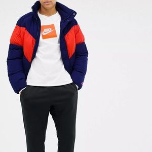 NIKE | Box Logo Long Sleeve T-Shirt | White/Orange